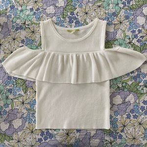 Cropped Cold Shoulder Top